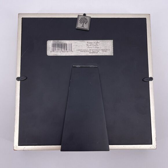 Hallmark FAMILY Photo Shadowbox with 3 Heart Magnets Collage Silver Square Frame - Picture 4 of 12